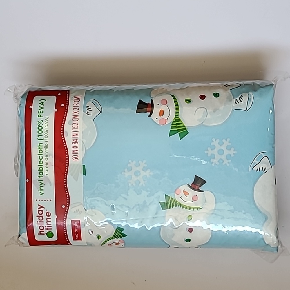 Holiday vinyl tablecloth